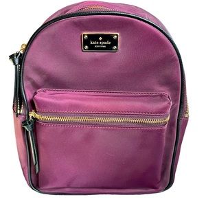 Kate Spade New York deep plum backpack brand new with tags